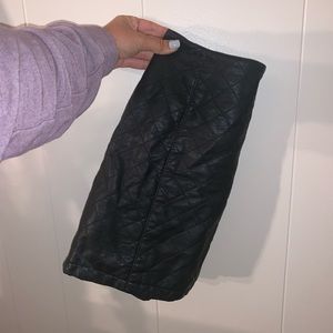 Leather skirt